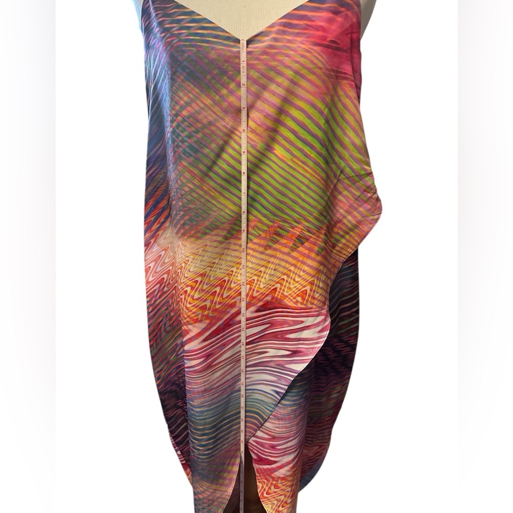 Multicolor Sleeveless Dress, crossover front - Picture 8 of 13